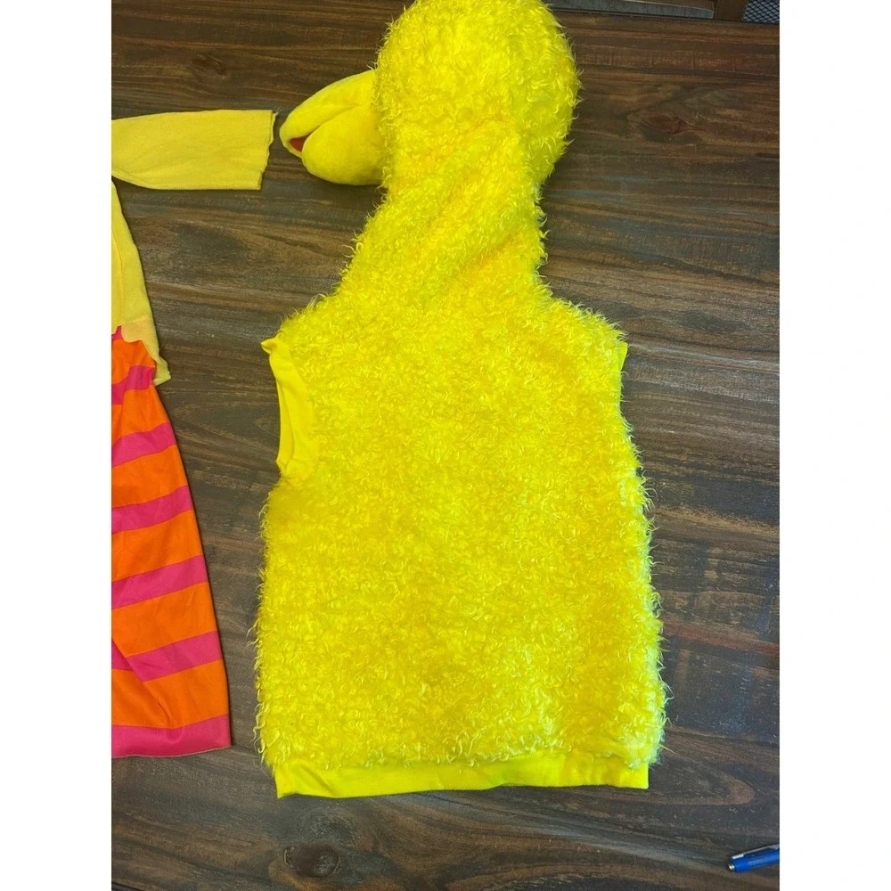 Vintage Sesame‎ Street Workshop Big Bird Costume Plush Hooded Pants Size 1-2